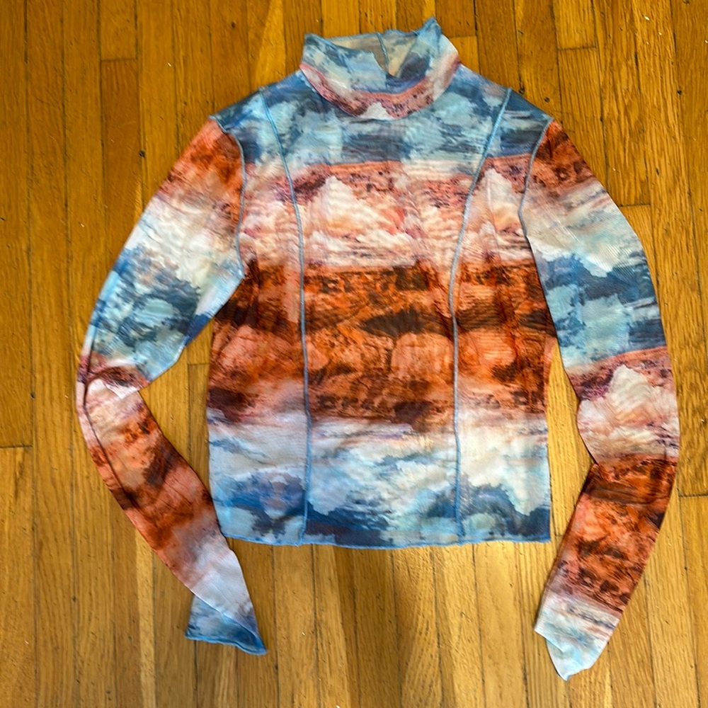 NWOT Wild Fable Sheer Top XS
